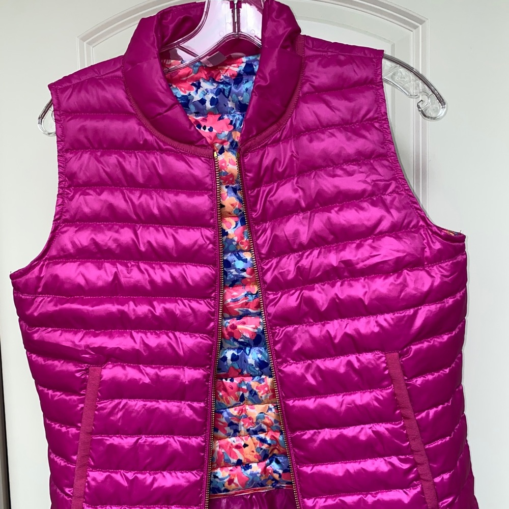 Lilly Pulitzer Vest with Ruffle Detail
